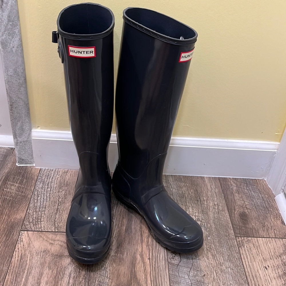 Hunter original gloss tall rain boots